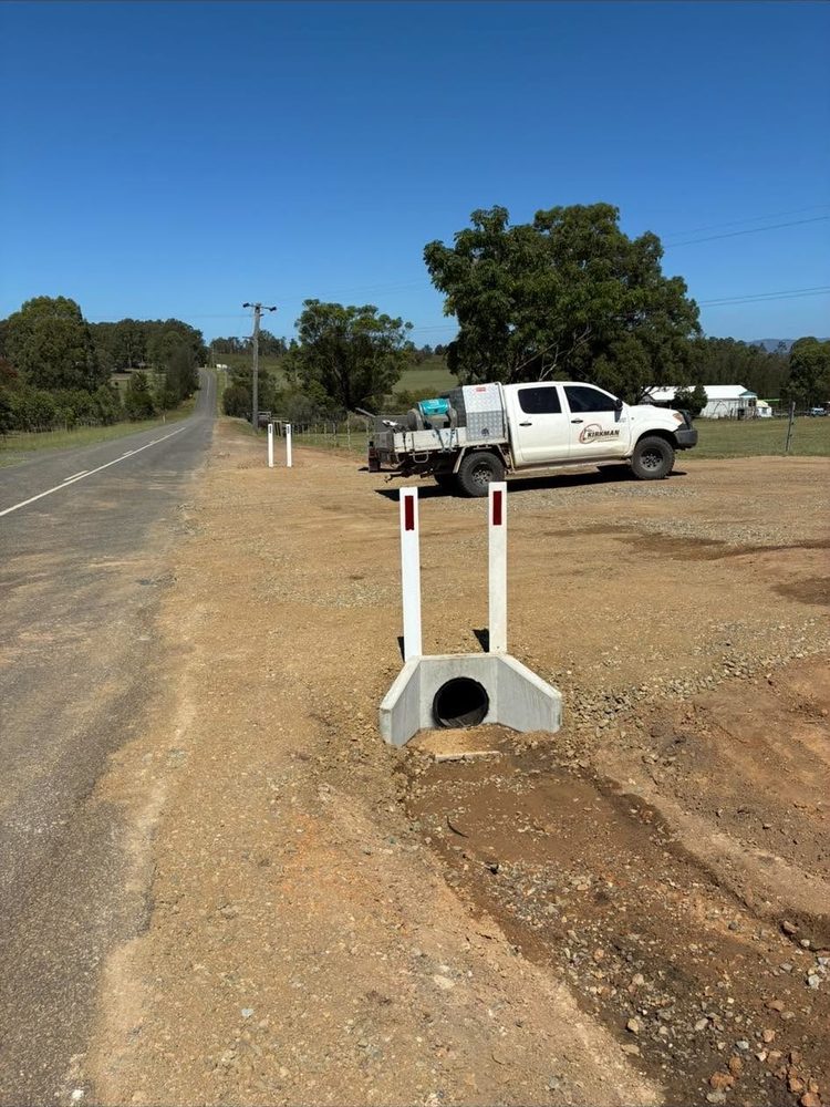 Culvert and driveway entrance
