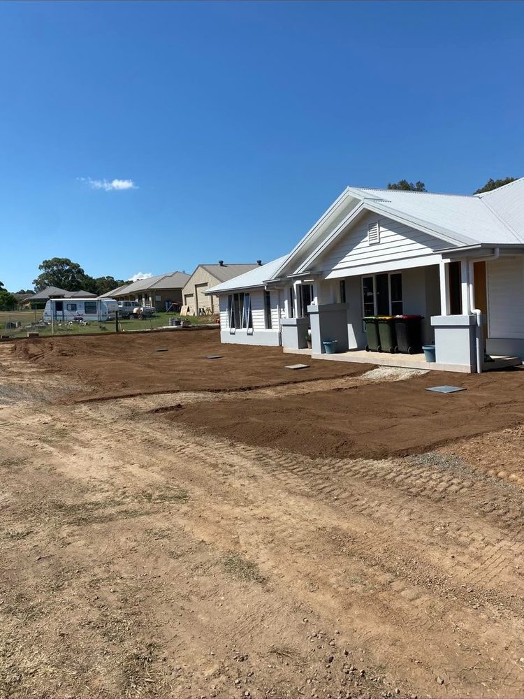 House block levelled and graded